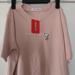 PEANUTS 天竺ワンポイント刺繍Tシャツ メンズ M