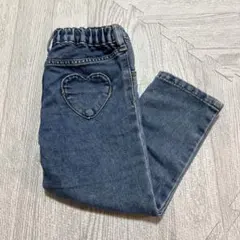 【H＆Mデニム 長ズボン EUR92 ハートポケット】
