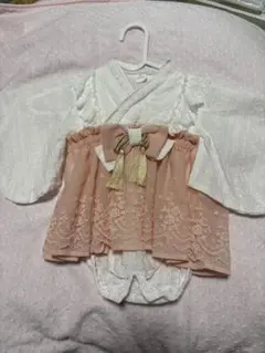 Cottoli コトリ　袴ロンパース　70