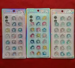 おはじきシール　ユニコーンロゼット　ベリーベリー　もちもちぱんだ　キラコロ