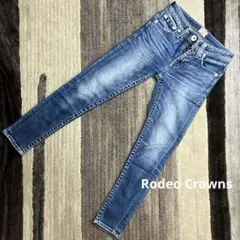 訳あり　ロデオクラウンズ　デニム　ジーンズ　スキニー　サイズ24 ストレッチ