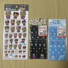 ハローキティ 日焼けキティ 4サイズステッカー タイルシール ヒョウ柄