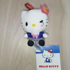 【新品・未使用】ハローキティ　カラビナ付マスコット　平成ギャル