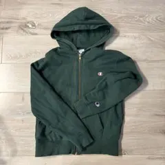 Champion フルジップパーカー 150 ダークグリーン