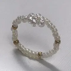 ビーズリング   ビーズアクセサリー   ハンドメイド  韓国