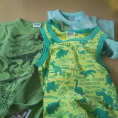 F.O.KIDS 恐竜プリント Tシャツ 120 ３枚セット