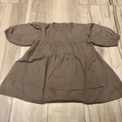 BREEZE サイズ80 ワンピース　長袖　茶色　女の子　子供服