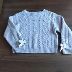 メゾピアノ ケーブル編みセーター 120cm