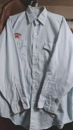 [SALE]USA製80〜90年代Riverside企業パッチ付ワークシャツ