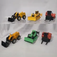 トミカ 建設車両セット① 5台+他社1台(破損)