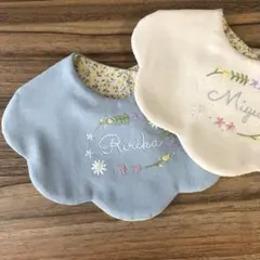 お名前刺繍　お花畑　もくもくスタイのサムネイル