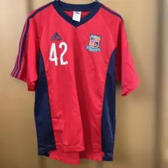 adidas サッカーウェア Mサイズ 赤