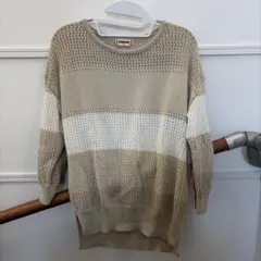 美品　マックレガー　レディース　ニット　七分袖