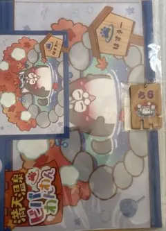 松犬　ハスキー　チワワ　2点セット　クリアファイル&ステッカーセット