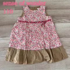 sense of wonder 花柄ノースリーブワンピース 110
