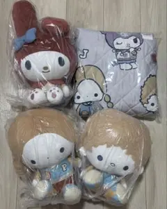 新品未開封　グレイッシュハングアウトドール　ブランケット　ぬいぐるみ　セット