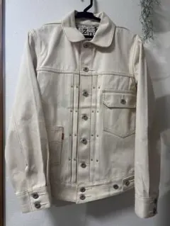 リーバイス Lefty Jeanオフホワイトセルビッチデニム デニムジャケット