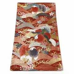 P3545 ●高級 正絹 唐織 六通 袋帯 オシドリのサムネイル