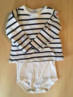 【Petit bateau】ロンパース 12m/74cm