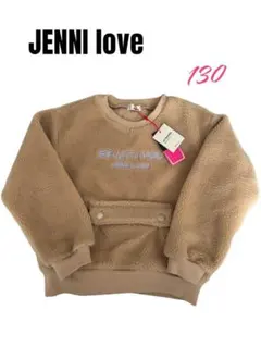 未使用　JENNI love裏起毛　トレーナー　トップス　ベージュ　130