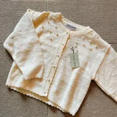 クーラクール　カーディガン　120 アイボリー　クリーム色　キムラタン