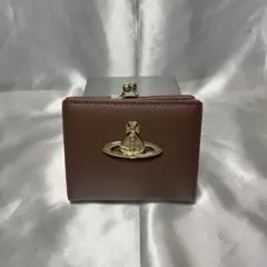 新品Vivienne Westwood 茶 コーヒー 蝶々留め 二つ折り財布 ヴィヴィアンウエストウッド 財布 二つ折り財布 茶(ブラウン/やや赤色 小物