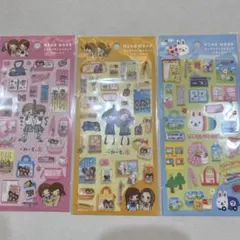 一期一会 ウサコレフレンズ キャラクターミニチュアステッカー 3枚セット