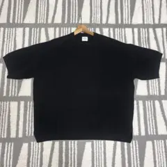 極美品（着用2回）coen 半袖ニット Tシャツ ブラック Mのサムネイル