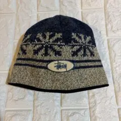 紺タグ 90s OLD STUSSY ステューシー ニット帽 ビーニー