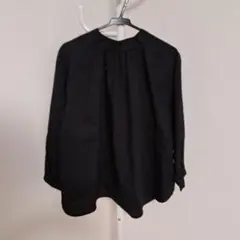 試着のみ★ナノ・ユニバース★黒ブラウス