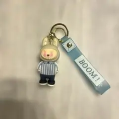 ラブブ キーホルダー 水色