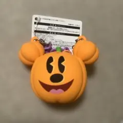 【匿名配送】ミッキーマウス カボチャ型キーホルダー