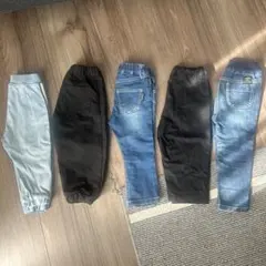 子供服　まとめ売り　スキニ　ボトムス　パンツ デニム　90cm 5本