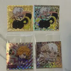 ★匿名配送★ワンピース大海賊シールウエハースゴールドパラレル　他　４枚セット