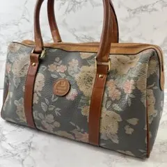 pierre balmain ピエールバルマン 本革 花柄レザー ハンドバッグのサムネイル