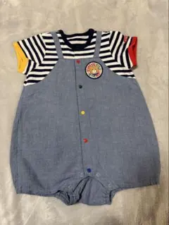 mikihouseホットビスケッツ　半袖ロンパース