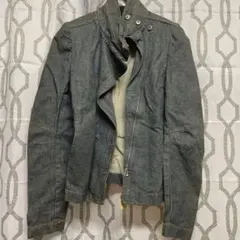 ZARA#デニム#ジャケット#ライダース#スタンドカラー#細身#かっこいい#大人