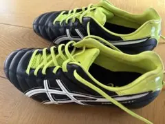 ASICS DS LIGHT サッカーシューズ ブラック/ライムグリーン