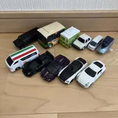 ミニカー 11台セット スポーツカー 都営バスなどまとめ売り