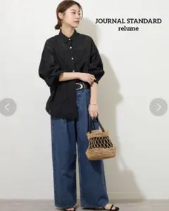 JOURNALSTANDARD relume デニムワイドパンツ　タックデニム