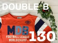 定価9,350円★DOUBLE.B +130+Tシャツ+長袖+オレンジ+ロンT