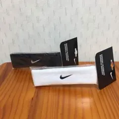 nike ヘッドバンド ブラック ホワイト 2本セット