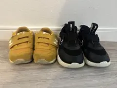 New Balance マスタードイエロー Nike ブラック　15㎝　セット