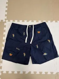 POLO RALPH LAUREN フラガール刺繍 ショーツ ネイビーのサムネイル