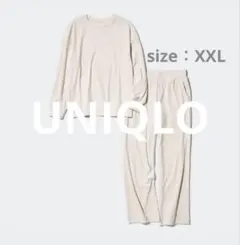 【美品】UNIQLO ウルトラストレッチスムースセット XXL NATURAL