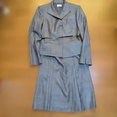 Aylesbury グレー チェック スカートセットアップ