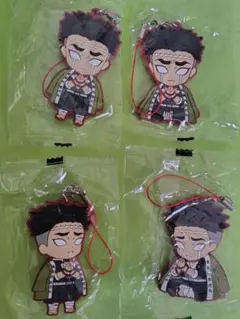 鬼滅の刃　滅!　カプセル ラバー マスコット　悲鳴嶼行冥　４種セット