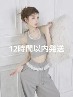 Darich ダーリッチ レースドッキングホルターリボンスウェットトップス ♥️Darich ダーリッチ レースドッキングホルターリボンスウェット