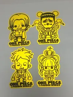 ONE PIECE PANSON WORKS ステッカー 4種類　ワンピース