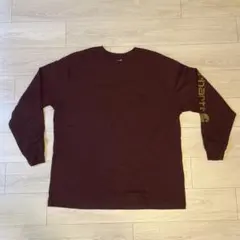 Carhartt カーハート ロンT 長袖 ワインレッド XL